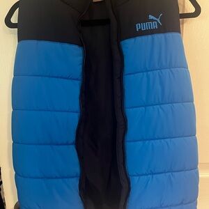Puma boys’ Navy and Black Puffer Vest